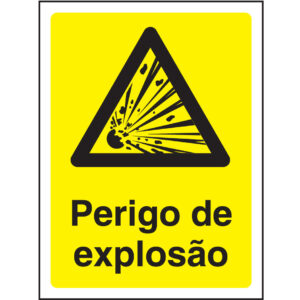 SINAL DE PERIGO - PERIGO DE EXPLOSÃO (G635) - Perigo - Sinalização