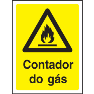SINAL DE PERIGO - CONTADOR DE GÁS (G637) - Perigo - Sinalização
