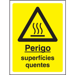 SINAL DE PERIGO - SUPERFÍCIES QUENTES (G638) - Perigo - Sinalização