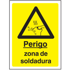 SINAL DE PERIGO - ZONA DE SOLDADURA (G640) - Perigo - Sinalização