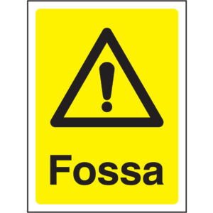 SINAL DE PERIGO - FOSSA (G644) - Perigo - Sinalização