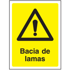 SINAL DE PERIGO - BACIA DE LAMAS (G645) - Perigo - Sinalização