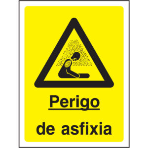 SINAL DE PERIGO - ASFIXIA (G647) - Perigo - Sinalização