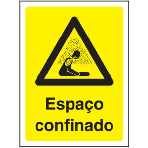 SINAL DE PERIGO - ESPAÇO CONFINADO (G648) - Perigo - Sinalização