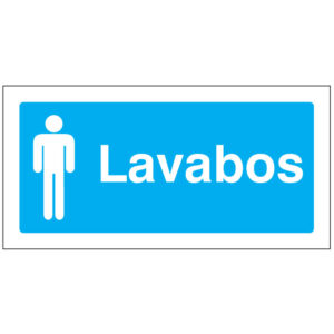 SINAL DE INFORMAÇÃO - LAVABOS MASCULINOS (I0115) - Informação - Sinalização