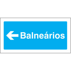 SINAL DE INFORMAÇÃO - BALNEÁRIOS À ESQUERDA (I0125) - Informação - Sinalização