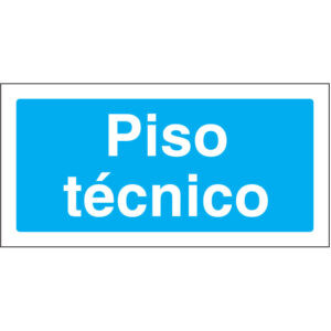 SINAL DE INFORMAÇÃO - PISO TÉCNICO (I0146) - Informação - Sinalização