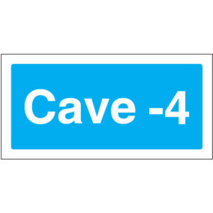 SINAL DE INFORMAÇÃO - CAVE -4 (I0152) - Informação - Sinalização