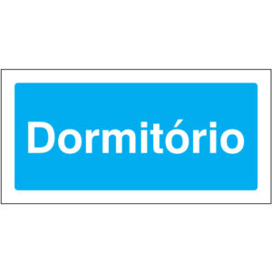 SINAL DE INFORMAÇÃO - DORMITÓRIO (I0209) - Informação - Sinalização