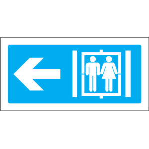 SINAL DE INFORMAÇÃO - ELEVADOR À ESQUERDA (I0220) - Informação - Sinalização