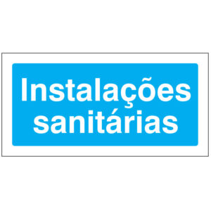 SINAL DE INFORMAÇÃO - INSTALAÇÕES SANITÁRIAS (I0230) - Informação - Sinalização