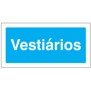 SINAL DE INFORMAÇÃO - VESTIÁRIOS (I0261) - Informação - Sinalização