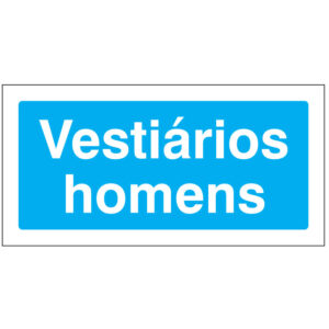 SINAL DE INFORMAÇÃO - VESTIÁRIOS HOMENS (I0263) - Informação - Sinalização