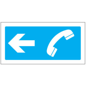 SINAL DE INFORMAÇÃO - TELEFONE À ESQUERDA (I0268) - Informação - Sinalização