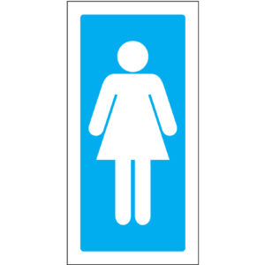 SINAL DE INFORMAÇÃO - INSTALAÇÕES SANITÁRIAS FEMININAS (I0300) - Informação - Sinalização