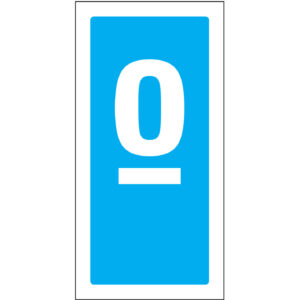 SINAL DE INFORMAÇÃO - º INDICADOR ORDINAL MASCULINO (I0305) - Informação - Sinalização