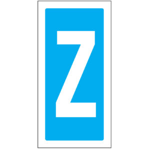 SINAL DE INFORMAÇÃO - LETRA Z (I0306Z) - Informação - Sinalização