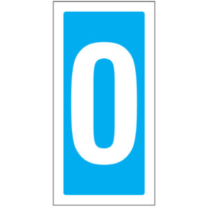 SINAL DE INFORMAÇÃO- NÚMERO 0 (I0307) - Informação - Sinalização