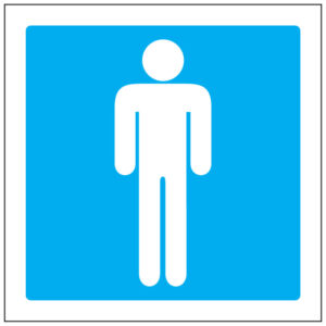 SINAL DE INFORMAÇÃO -INSTALAÇÕES SANITÁRIAS MASCULINAS (I0401) - Informação - Sinalização