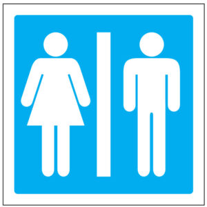 SINAL DE INFORMAÇÃO -INSTALAÇÕES SANITÁRIAS FEMININAS / MASCULINAS (I0402) - Informação - Sinalização