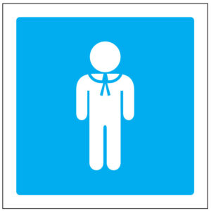 SINAL DE INFORMAÇÃO -INSTALAÇÕES SANITÁRIAS MASCULINAS (I0404) - Informação - Sinalização