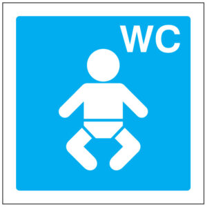 SINAL DE INFORMAÇÃO -INSTALAÇÕES SANITÁRIAS PARA BEBÉS (I0407) - Informação - Sinalização