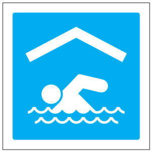 SINAL DE INFORMAÇÃO -PISCINA COBERTA (I0451) - Informação - Sinalização