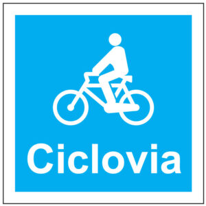SINAL DE INFORMAÇÃO -CICLOVIA (I0465) - Informação - Sinalização