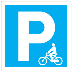 SINAL DE INFORMAÇÃO - PARQUE PARA BICICLETAS (I0471) - Informação - Sinalização