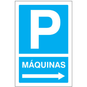 SINAL DE INFORMAÇÃO - PARQUE DE MÁQUINAS À DIREITA (I0502) - Informação - Sinalização