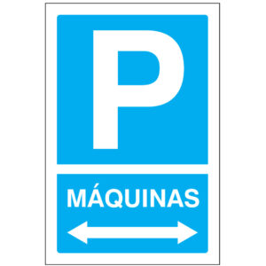 SINAL DE INFORMAÇÃO - PARQUE DE MÁQUINAS À ESQUERDA E À DIREITA (I0503) - Informação - Sinalização