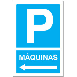 SINAL DE INFORMAÇÃO - PARQUE DE MÁQUINAS À ESQUERDA (I0504) - Informação - Sinalização