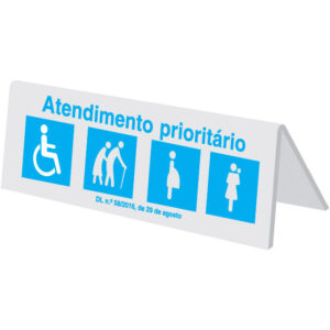 SINAL DE INFORMAÇÃO -ATENDIMENTO PRIORITÁRIO (I0553) - Informação - Sinalização