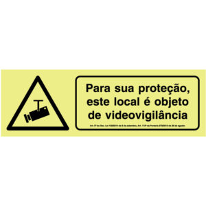 SINAL DE INFORMAÇÃO - Vídeo VIGILÂNCIA (I0600) - Informação - Sinalização