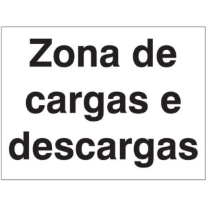 SINAL DE INFORMAÇÃO - ZONAS DE CARGAS E DESCARGAS (I0804) - Informação - Sinalização