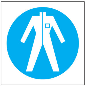 SINAL DE OBRIGAÇÃO - USO DE FATO DE MACACO DE PROTEÇÃO (O412) - Obrigação - Sinalização