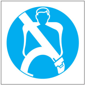 SINAL DE OBRIGAÇÃO - USO DE CINTO DE SEGURANÇA (O418) - Obrigação - Sinalização