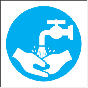 SINAL DE OBRIGAÇÃO - LAVAR AS MÃOS (O429) - Obrigação - Sinalização