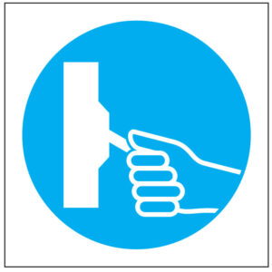 SINAL DE OBRIGAÇÃO - DESLIGAR DEPOIS DE USAR (O436) - Obrigação - Sinalização