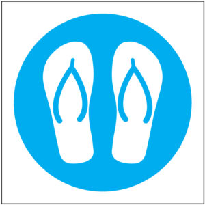 SINAL DE OBRIGAÇÃO - USAR CHINELOS (O469) - Obrigação - Sinalização