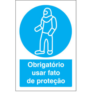 SINAL DE OBRIGAÇÃO - USO DE FATO DE PROTEÇÃO (O520) - Obrigação - Sinalização