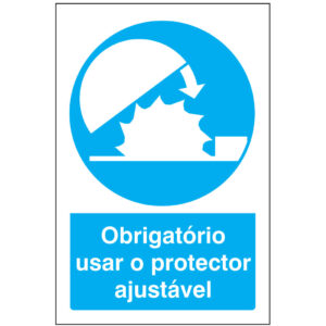 SINAL DE OBRIGAÇÃO - USO DE PROTETOR AJUSTÁVEL (O540) - Obrigação - Sinalização