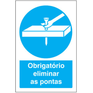 SINAL DE OBRIGAÇÃO - ELIMINAR AS PONTAS (O542) - Obrigação - Sinalização