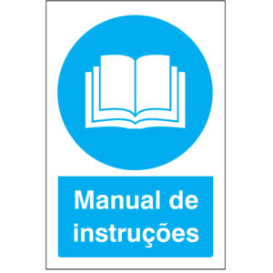SINAL DE OBRIGAÇÃO - MANUAL DE INSTRUÇÕES (O549) - Obrigação - Sinalização
