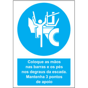 SINAL DE OBRIGAÇÃO - INSTRUÇÕES DE UTILIZAÇÃO DO EQUIPAMENTO (O598) - Obrigação - Sinalização