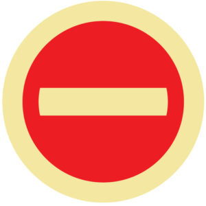 ETIQUETA - SENTIDO PROIBIDO (O723) - Etiquetas - Sinalização