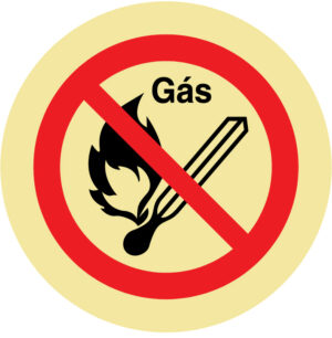 ETIQUETA - PROIBIDO FAZER LUME/ GÁS (O724) - Etiquetas - Sinalização