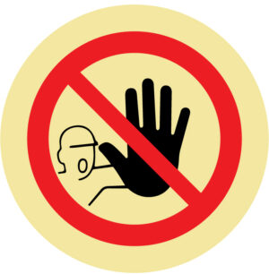 ETIQUETA - PROIBIDO ENTRADA A PESSOAS ESTRANHAS AO SRVIÇO (O726) - Etiquetas - Sinalização