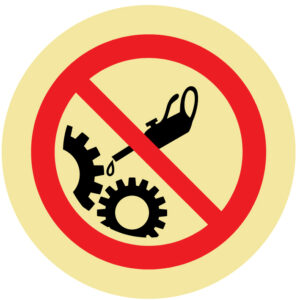 ETIQUETA - PROIBIDO OLEAR ESTA MÁQUINA (O730) - Etiquetas - Sinalização