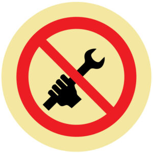 ETIQUETA - PROIBIDO REPARAR A MÁQUINA (O733) - Etiquetas - Sinalização